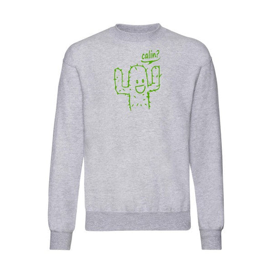 sweatshirt homme-Calin Vert pomme T-shirt-original.com