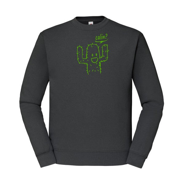 sweatshirt homme-Calin Vert pomme T-shirt-original.com