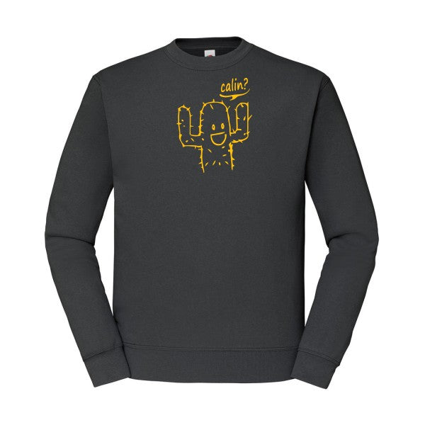 sweatshirt homme-Calin jaune Or T-shirt-original.com