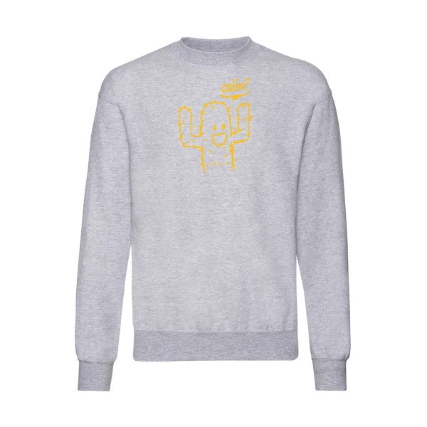 sweatshirt homme-Calin jaune Or T-shirt-original.com