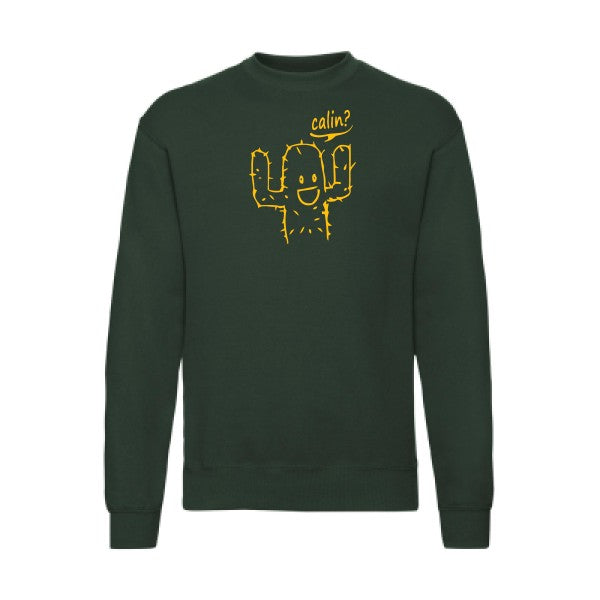 sweatshirt homme-Calin jaune Or T-shirt-original.com