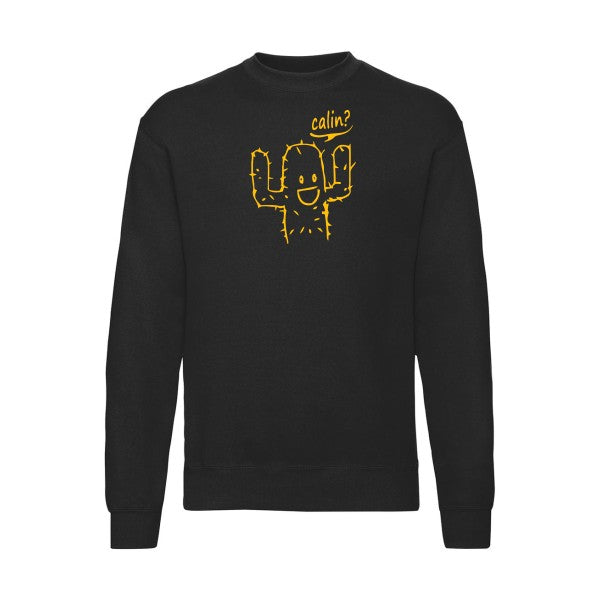 sweatshirt homme-Calin jaune Or T-shirt-original.com