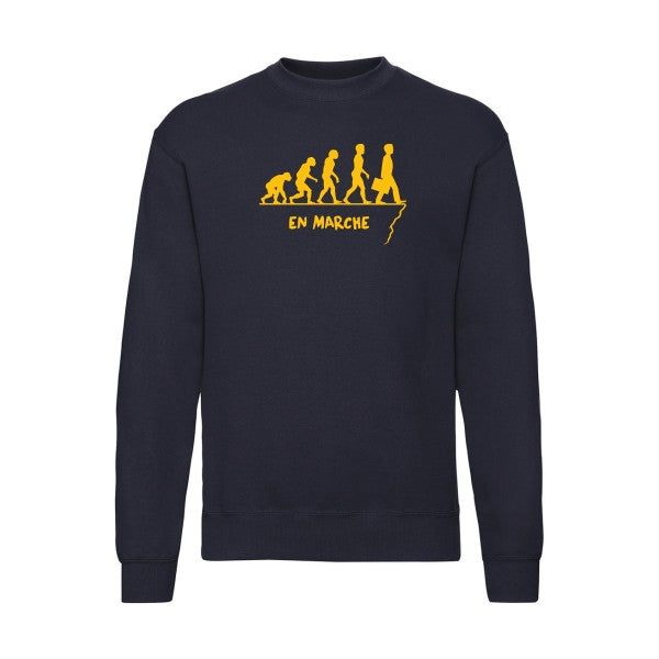 sweatshirt homme-En marche jaune Or T-shirt-original.com