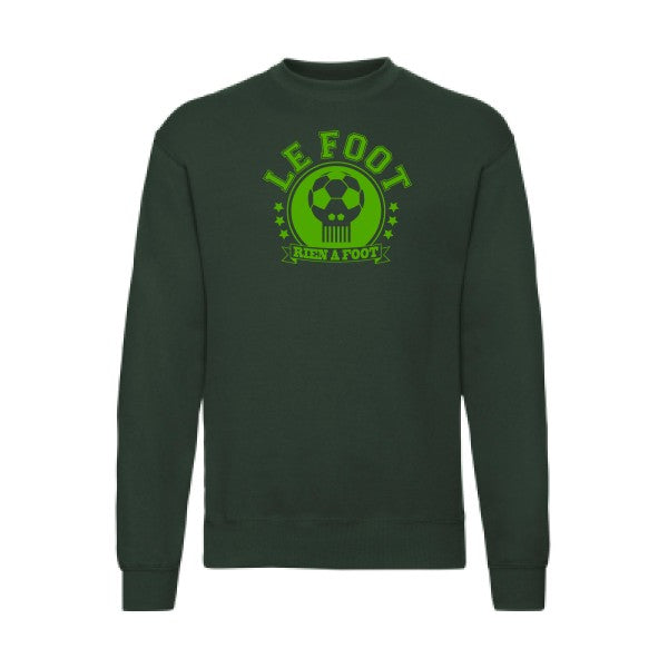 sweatshirt homme-Footaise Vert pomme T-shirt-original.com