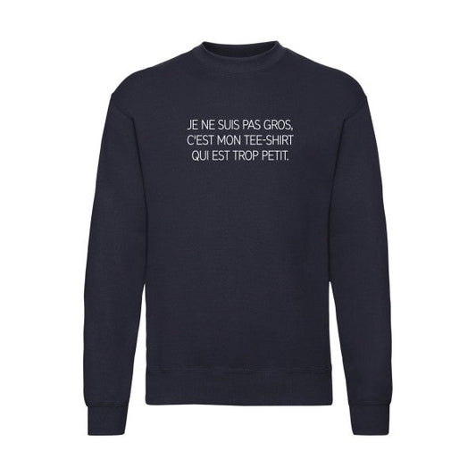 sweatshirt homme-Je ne suis pas gros... Blanc T-shirt-original.com