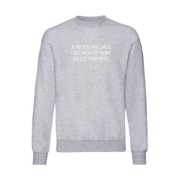 sweatshirt homme-Je ne suis pas gros... Blanc T-shirt-original.com