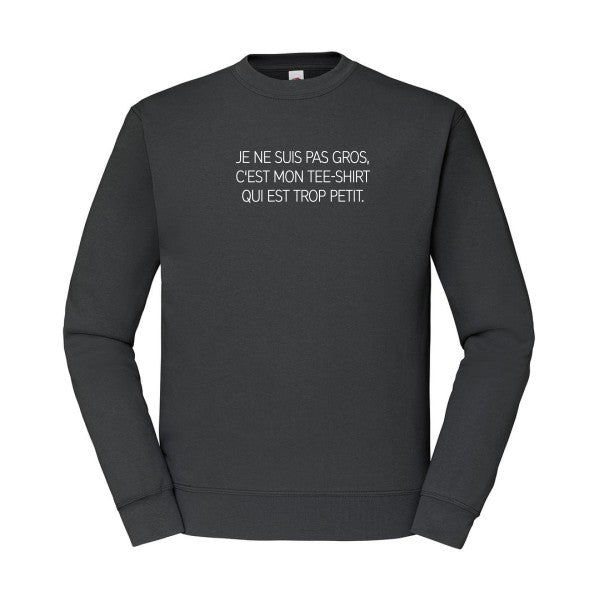 sweatshirt homme-Je ne suis pas gros... Blanc T-shirt-original.com