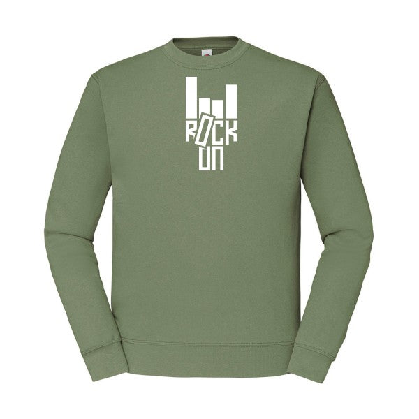 sweatshirt homme-Rock On ! T-shirt-original.com