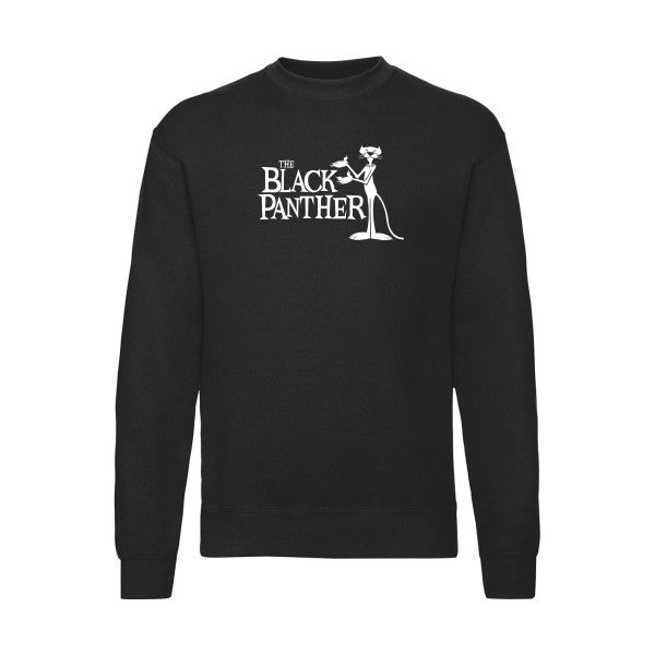 sweatshirt homme-The black panther Blanc T-shirt-original.com