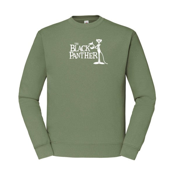 sweatshirt homme-The black panther Blanc T-shirt-original.com