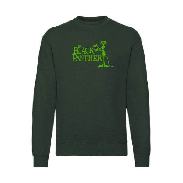 sweatshirt homme-The black panther Vert pomme T-shirt-original.com