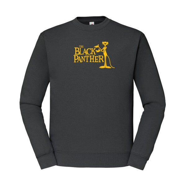 sweatshirt homme-The black panther jaune Or T-shirt-original.com