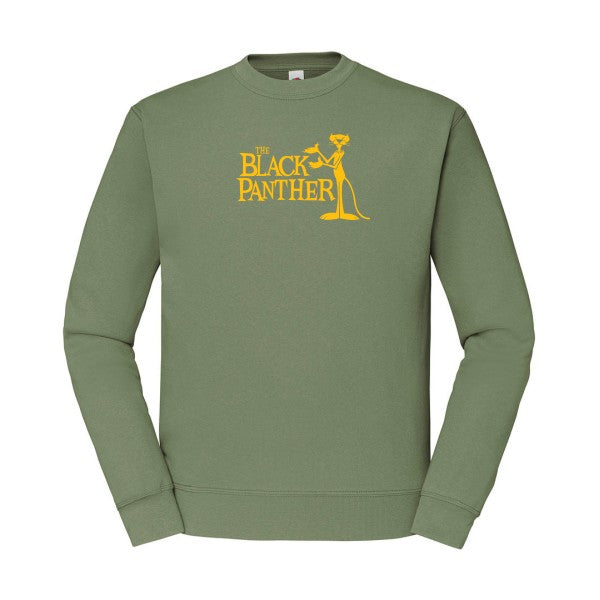 sweatshirt homme-The black panther jaune Or T-shirt-original.com