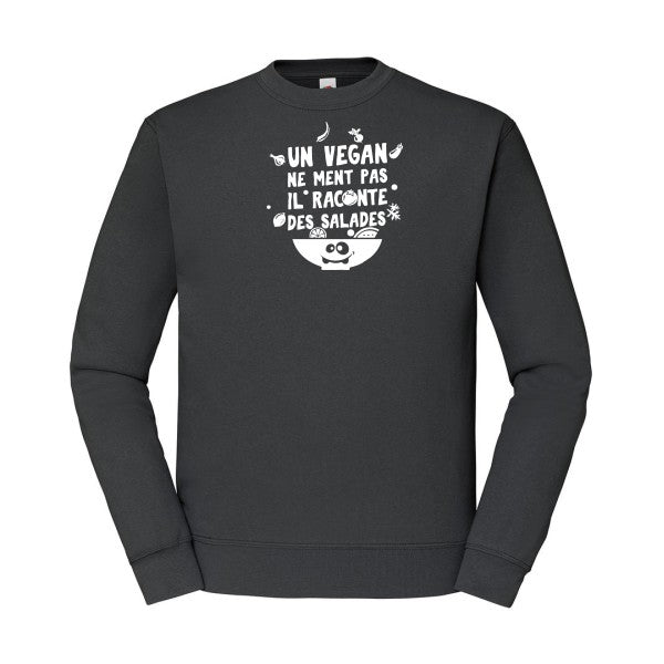 sweatshirt homme-Un vegan ne ment pas Blanc T-shirt-original.com