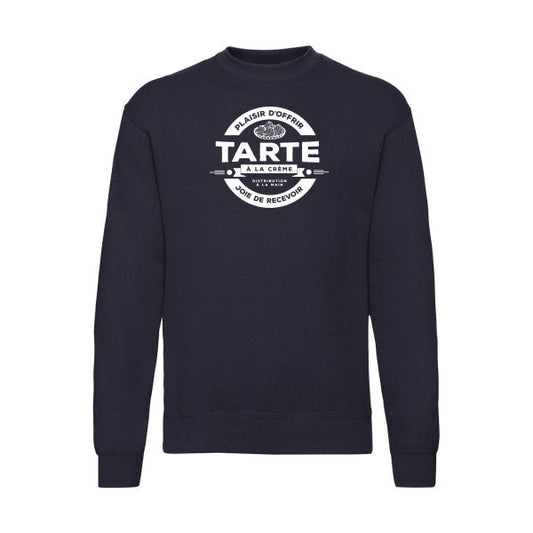 sweatshirt homme-tarte à la crème Blanc T-shirt-original.com