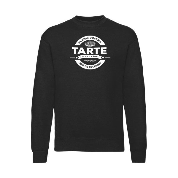 sweatshirt homme-tarte à la crème Blanc T-shirt-original.com