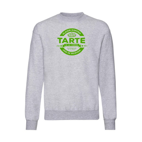 sweatshirt homme-tarte à la crème Vert pomme T-shirt-original.com