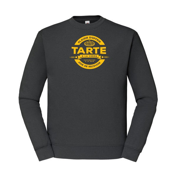 sweatshirt homme-tarte à la crème jaune Or T-shirt-original.com