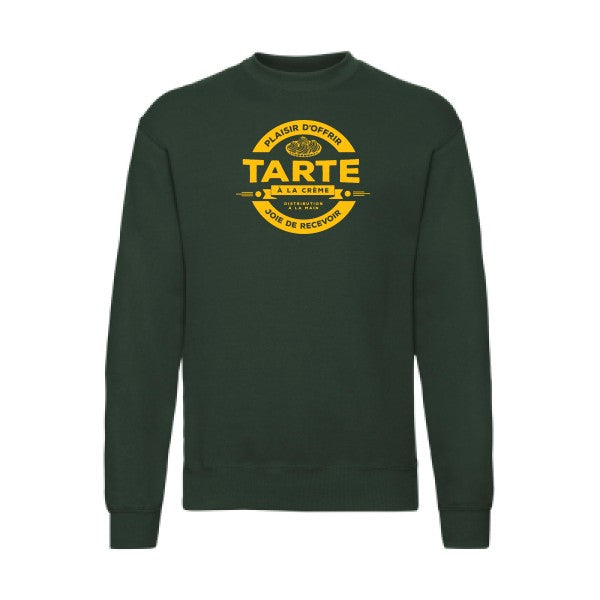 sweatshirt homme-tarte à la crème jaune Or T-shirt-original.com