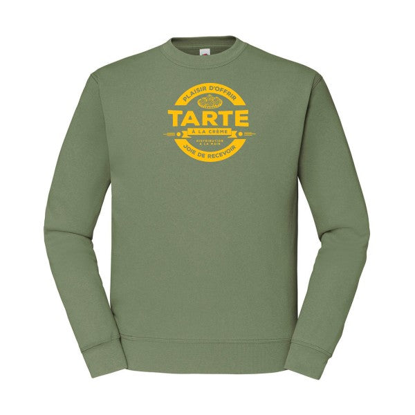 sweatshirt homme-tarte à la crème jaune Or T-shirt-original.com