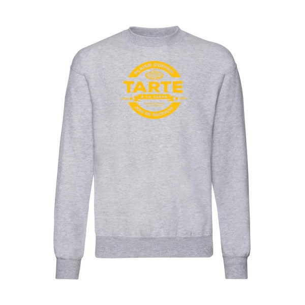 sweatshirt homme-tarte à la crème jaune Or T-shirt-original.com