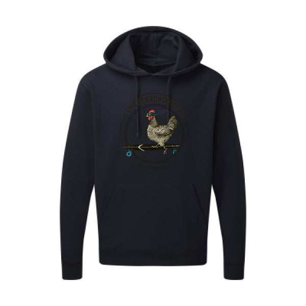 sweatshirt humour - Chicken Longboard pour homme - T-shirt-original.com