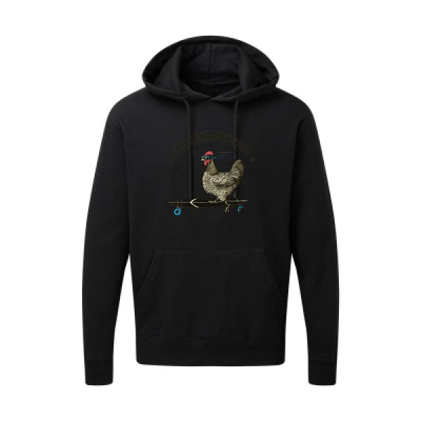 sweatshirt humour - Chicken Longboard pour homme - T-shirt-original.com