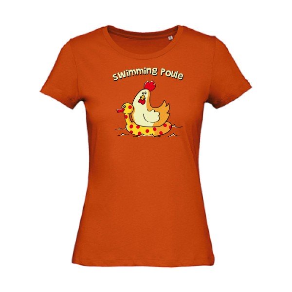 swimming poule - T-shirt femme bio rigolo - T-shirt-original.com