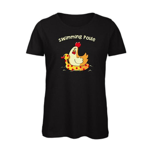 swimming poule - T-shirt femme bio rigolo - T-shirt-original.com