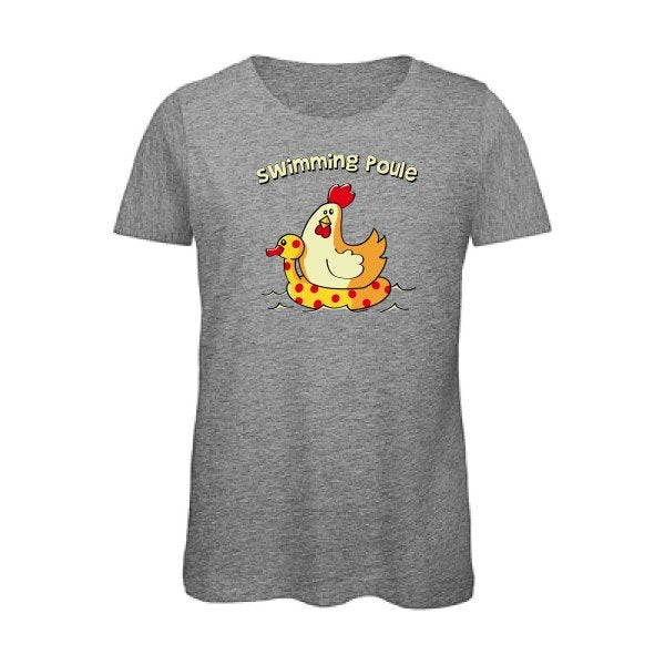 swimming poule - T-shirt femme bio rigolo - T-shirt-original.com