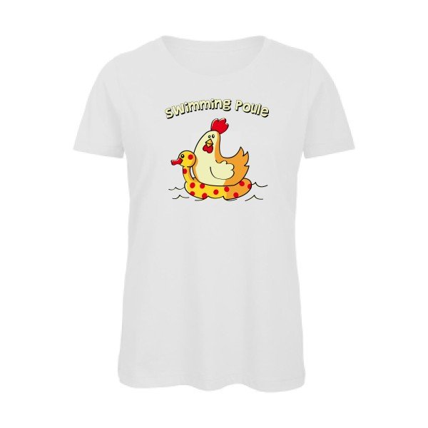 swimming poule - T-shirt femme bio rigolo - T-shirt-original.com