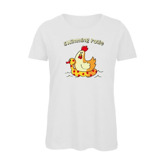 swimming poule - T-shirt femme bio rigolo - T-shirt-original.com