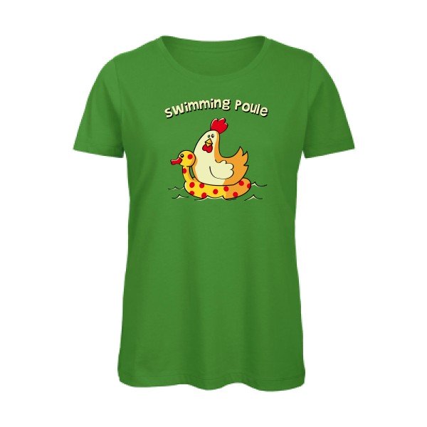 swimming poule - T-shirt femme bio rigolo - T-shirt-original.com