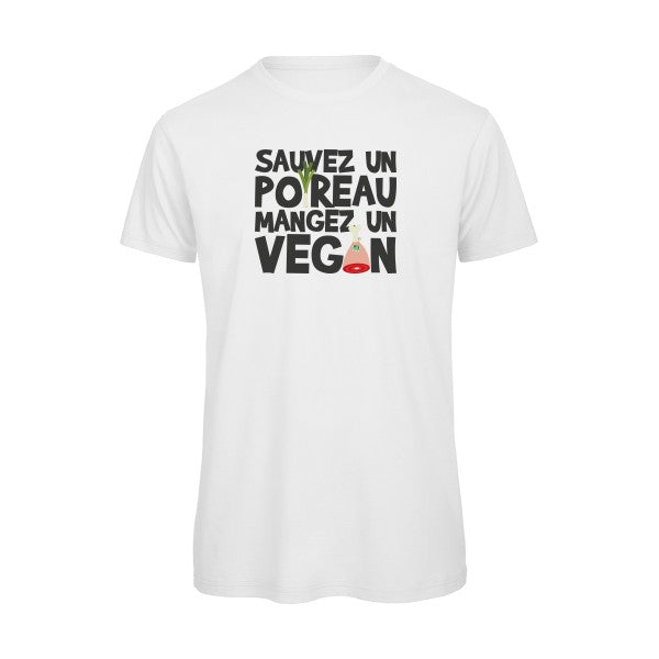 vegan/poireau -  T-shirt bio homme - T-shirt-original.com