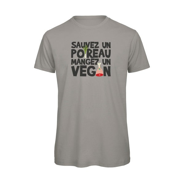 vegan/poireau -  T-shirt bio homme - T-shirt-original.com